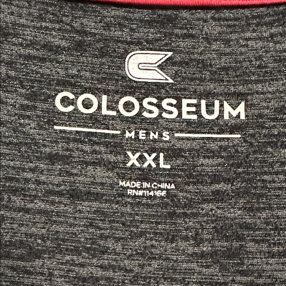 NWOT Colosseum Gray Black Heathered “A”Alabama Polo Golf Shirt Crimson Tide XXL - Picture 2 of 12